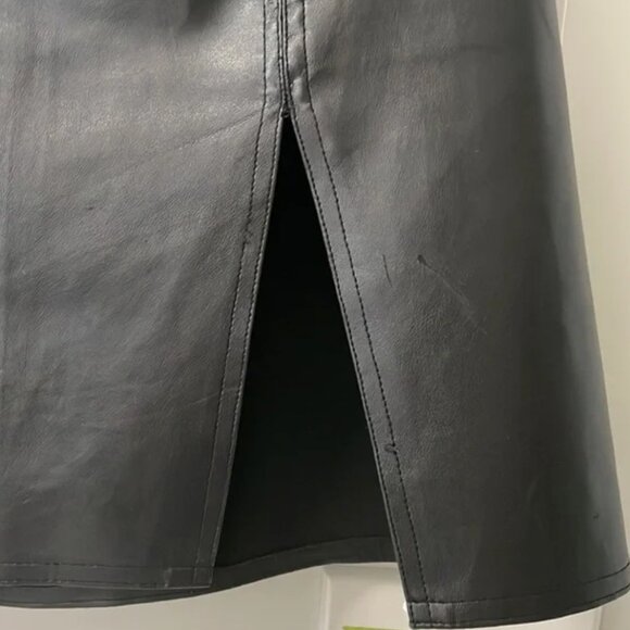 Vegan Leather Mini Skirt - Picture 3 of 14